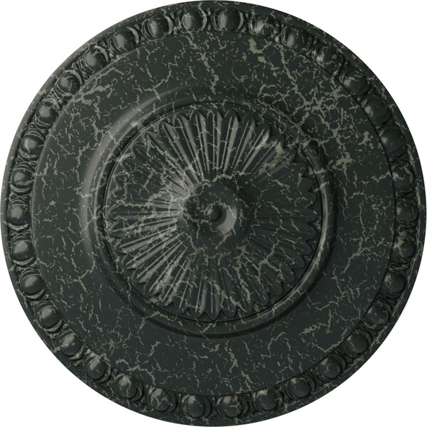 Ekena Millwork Lyon Ceiling Medallion (Fits Canopies up to 3 5/8"), 23 1/2"OD x 3 1/4"P, Painted Turtle Crackle CM23LYPTC - main